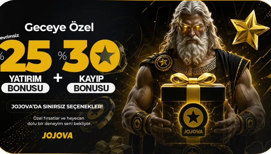 GECE ÖZEL %25 ÇEVRİMSİZ YATIRIM + %30 KAYIP BONUS