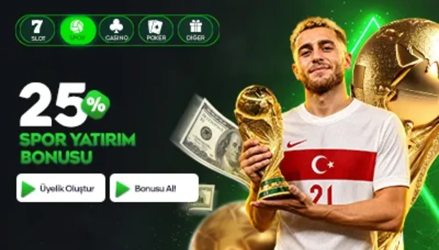 % 25 SPOR YATIRIM BONUSU
