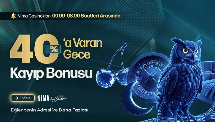 GECECİLERE ÖZEL KAYIP BONUSU